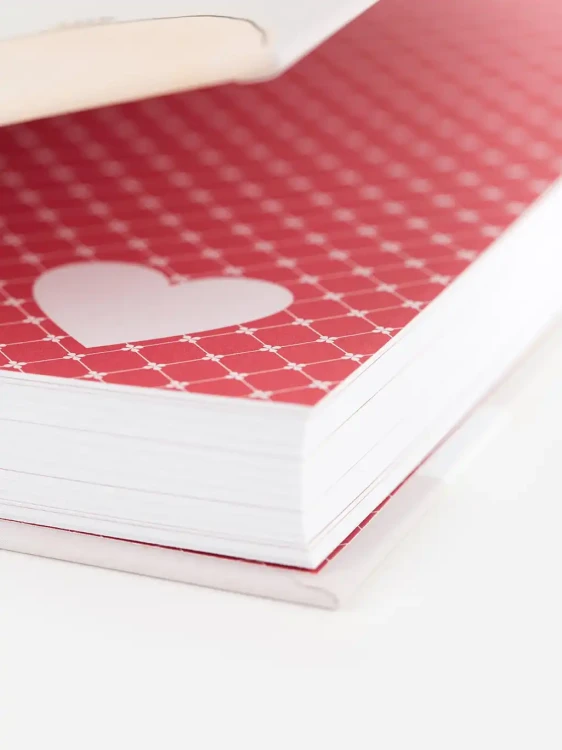 Mums to Mums vol. II — heart-patterned endpaper